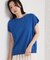 【S-XL/ひんやりタッチ】多機能フレンチスリーブニット 洗濯機OK/UVケア/毛玉になりにくい