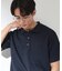 【シンプルすぎない大人の表情】ケーブルフクレポロシャツ 吸水速乾/UVケア/洗濯機OK
