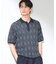 【主張しすぎない配色バランス】アーガイルメッシュポロ半袖Tシャツ 洗濯機OK