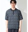 【主張しすぎない配色バランス】アーガイルメッシュポロ半袖Tシャツ 洗濯機OK