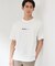 【なめらかでソフトな肌触り】ロゴ コットン半袖Tシャツ 洗濯機OK