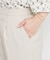 【洗える】麻調テーパードパンツ