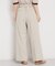 麻調共ベルト付ワイドパンツ