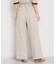 麻調共ベルト付ワイドパンツ