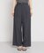麻調共ベルト付ワイドパンツ