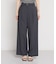 麻調共ベルト付ワイドパンツ