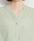 【M-XL/二の腕カバー】ダブルポケット金ボタン 5分袖シャツ