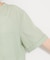 【M-XL/二の腕カバー】ダブルポケット金ボタン 5分袖シャツ