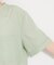 【M-XL/二の腕カバー】ダブルポケット金ボタン 5分袖シャツ