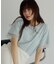 【M-XL/ひんやり／吸水速乾／UV】上品な透け感 袖口シアーTシャツ