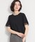 【M-XL/ひんやり／吸水速乾／UV】上品な透け感 袖口シアーTシャツ