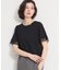 【M-XL/ひんやり／吸水速乾／UV】上品な透け感 袖口シアーTシャツ