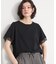 【M-XL/ひんやり／吸水速乾／UV】上品な透け感 袖口シアーTシャツ