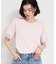 【M-XL/ひんやり／吸水速乾／UV】上品な透け感 袖口シアーTシャツ