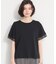 【M-XL/ひんやり／吸水速乾／UV】上品な透け感 袖口シアーTシャツ