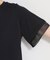 【M-XL/ひんやり／吸水速乾／UV】上品な透け感 袖口シアーTシャツ