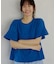 【ひんやり／吸水速乾／UV】軽やかに揺れる シアーフレアスリーブTシャツ