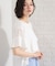 【ひんやり／吸水速乾／UV】軽やかに揺れる シアーフレアスリーブTシャツ