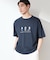 刺繍×ロゴ 鹿の子 半袖Tシャツ 【洗濯機OK】
