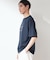 刺繍×ロゴ 鹿の子 半袖Tシャツ 【洗濯機OK】