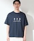 刺繍×ロゴ 鹿の子 半袖Tシャツ 【洗濯機OK】