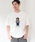 クマ サガラ刺繍 半袖Tシャツ 【洗濯機OK】