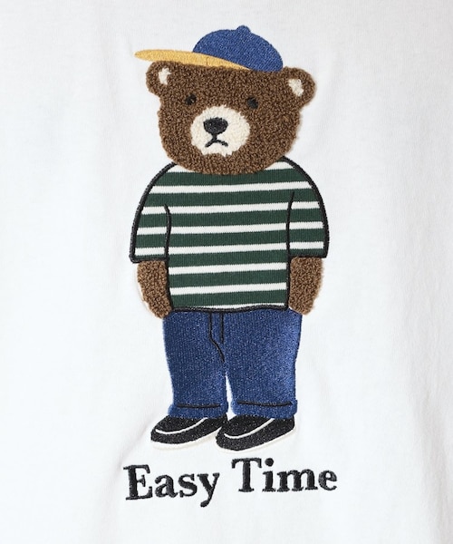 クマ サガラ刺繍 半袖Tシャツ 【洗濯機OK】｜ザショップティーケーの