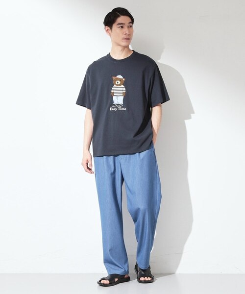 クマ サガラ刺繍 半袖Tシャツ 【洗濯機OK】｜ザショップティーケーの