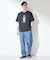 クマ サガラ刺繍 半袖Tシャツ 【洗濯機OK】