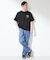 ヒゲオジ サガラ刺繍 半袖Tシャツ 【洗濯機OK】
