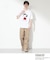 PEANUTS ／ ピーナッツ スヌーピー さがら刺繍 半袖Tシャツ