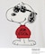 PEANUTS ／ ピーナッツ スヌーピー さがら刺繍 半袖Tシャツ