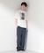 モノクロ フォトグラフィー 半袖Tシャツ 洗濯機OK