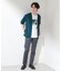 メッシュ五分袖カーディガン＋半袖Tシャツ セットアイテム 洗濯機OK