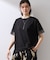 【インせず着られる】モチーフレース切替Tシャツ