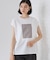 オーガンジー刺繍Tシャツ