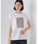 オーガンジー刺繍Tシャツ