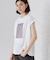 オーガンジー刺繍Tシャツ