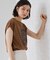 オーガンジー刺繍Tシャツ
