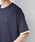 【マシンウォッシャブル】袖レイヤード半袖Tシャツ