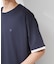 【マシンウォッシャブル】袖レイヤード半袖Tシャツ