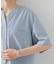 【M-XL/さりげなく二の腕カバー】5分袖Wポケットシャツ