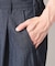 【接触冷感／セットアップ可／洗濯機OK】デニムライク ワイドパンツ