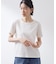 大人にちょうどいい チャーム付きドット柄Tシャツ