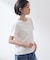 大人にちょうどいい チャーム付きドット柄Tシャツ
