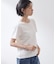 大人にちょうどいい チャーム付きドット柄Tシャツ