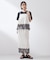 【セットアップ可】ドット柄 裾レースナロースカート