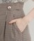 【ウエスト位置を高く見せる】チェック柄アソートワイドパンツ