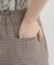【ウエスト位置を高く見せる】チェック柄アソートワイドパンツ