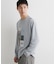 【洗濯機OK】ポンチ長袖フォト長袖Tシャツ